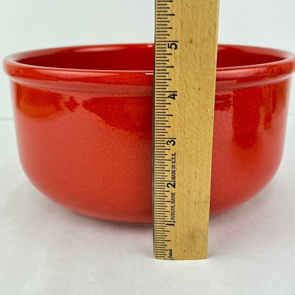 Waechtersbach Germany 9" Round Vegetable Salad Bowl Red - Picture 6 of 6